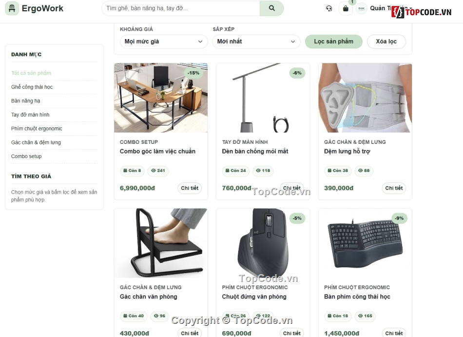 công thái học,bán đồ,web bán hàng